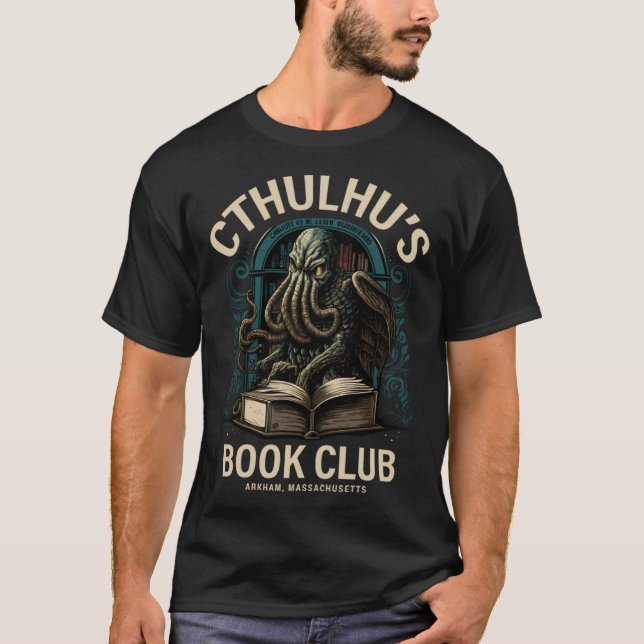 Camiseta Clube do Livro Fofo Cthulhu (Frente)