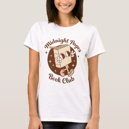 Camiseta clube do livro páginas à meia-noite