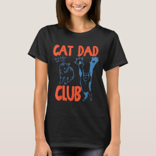 Camiseta Clube do Pai de Gato A Vida é Melhor Com Gatos Dia