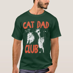 Camiseta Clube do Pai de Gato A Vida é Melhor com Gatos Pai