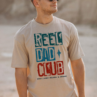 Camiseta Clube do Papai Carrete de Pesca Vintage Família