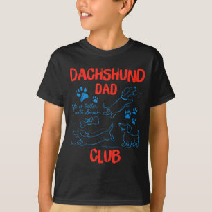 Camiseta Clube do Papai Dachshund A Vida é Melhor Com Doxie