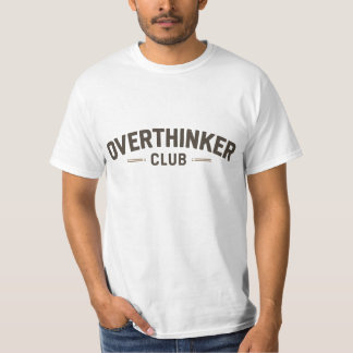 Camiseta Clube do Pensador Excessivo Tipografia Vintage