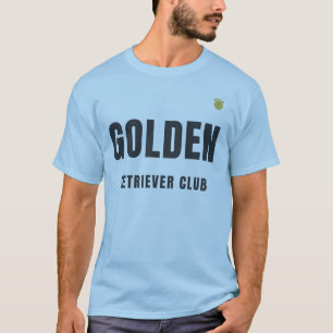 Camiseta Clube do Retriever Dourado Desenho Minimalista p