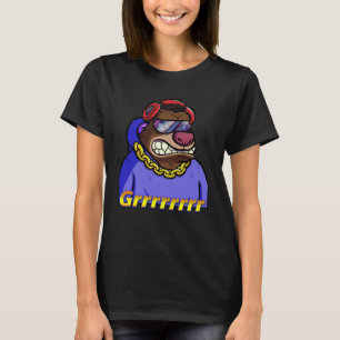 Camiseta Clube do Urso Bossy NFT Trabalho de arte Grrr Não 