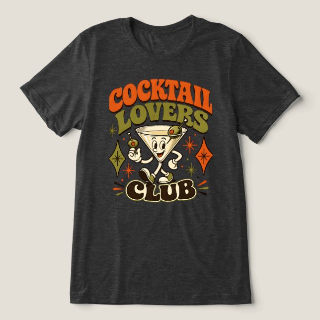 Camiseta Clube dos Amantes de Coquetel (Design frontal)