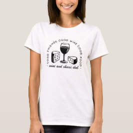 Camiseta Clube dos amantes do vinho e do queijo