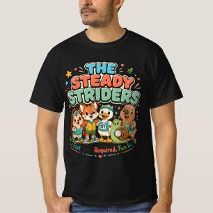 Camiseta Clube Fofo de Corrida Steady Striders Amigos Anima