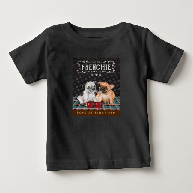 Camiseta Clube Francês de Café Buldogue (Frente)