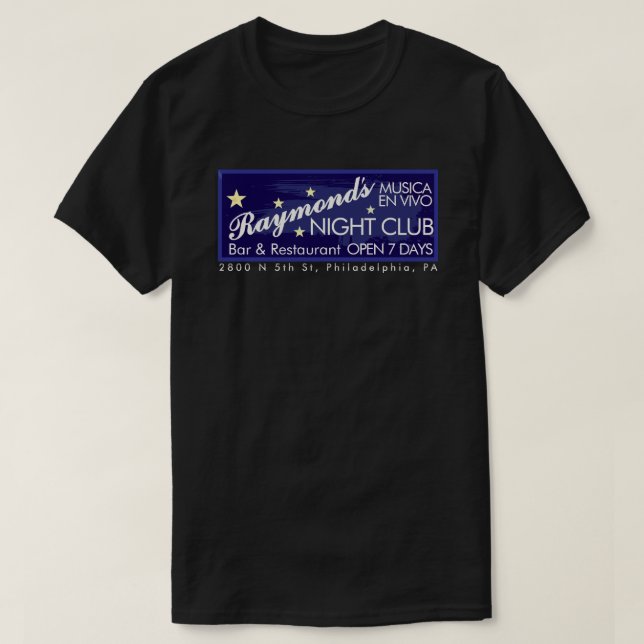 CAMISETA CLUBE NOTURNO DE RAYMOND (Frente do Design)