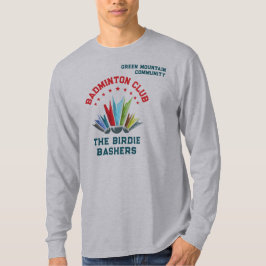 Camiseta Clube Organização da Liga Nome da Equipe de Badmin