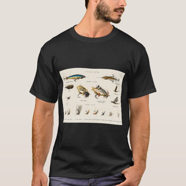 Camiseta Clube premium de pesca esportiva design com peixe  (Frente)