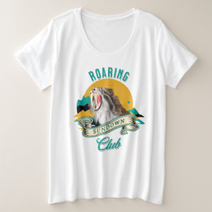 Camiseta Clube Rugido do Crepúsculo Tigre Dente de Sabre