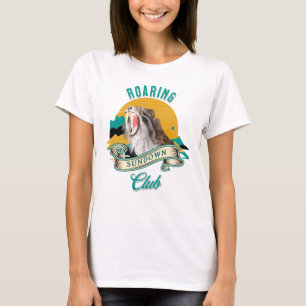 Camiseta Clube Rugido do Crepúsculo Tigre Dente de Sabre