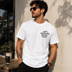 Camiseta Clube Social Anti Socialista Engraçado Socialismo
