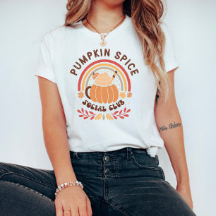 Camiseta Clube Social Boho Chic da Especiaria de Abóbora