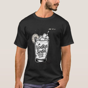 Camiseta Clube Social de Bebida de Coquetel Divertido Beben