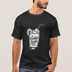 Camiseta Clube Social de Bebida de Vodca com Soda de Coquet