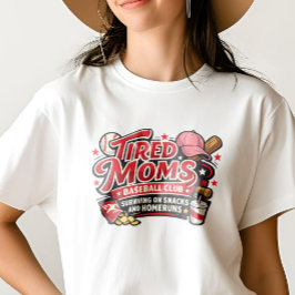Camiseta Clube Social de Beisebol da Mamãe CANSADA