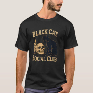 Camiseta Clube Social de Gato Preto Piada de Halloween Aman