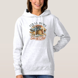Camiseta Clube Social de Mães Ferozes Guaxinim Montado em R