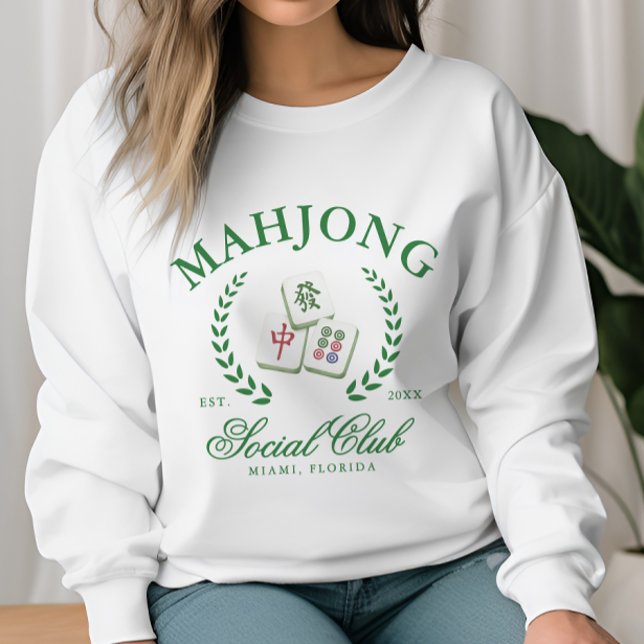 Camiseta Clube Social de Mahjong Personalizado (Criador carregado)