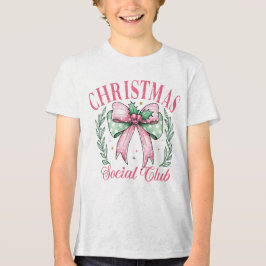 Camiseta Clube Social de Natal Coquette Laço Rosa Feminino