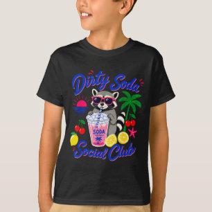 Camiseta Clube social de refrigerante sujo retrô guaxinim v