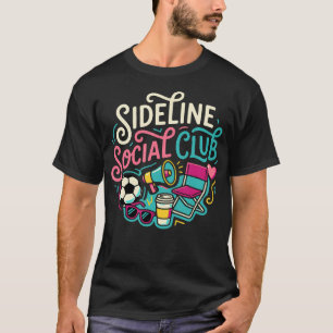 Camiseta Clube Social Engraçado à Beira do Campo de Futebol