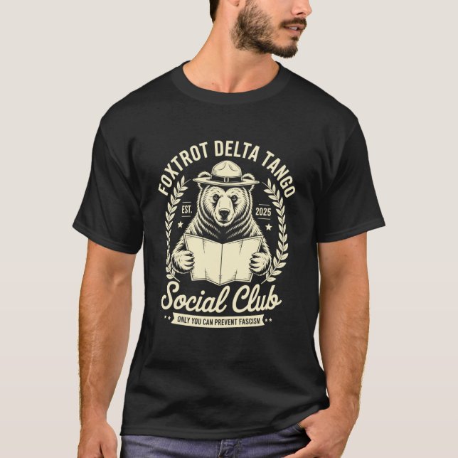 Camiseta Clube Social Foxtrot Delta Tango Só Você Pode Prev (Frente)