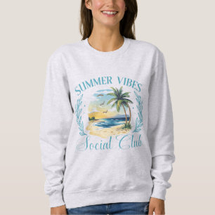 Camiseta Clube Social Summer Vibes Casual Unisex Costeiro