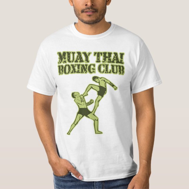 Camiseta Clube tailandês do encaixotamento de Muay (Frente)