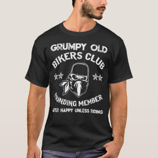 Camiseta Clube velho mal-humorado dos motociclistas da