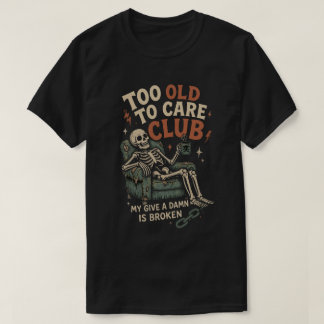Camiseta Clube Vintage Esqueleto Muito Velho Para Se Import