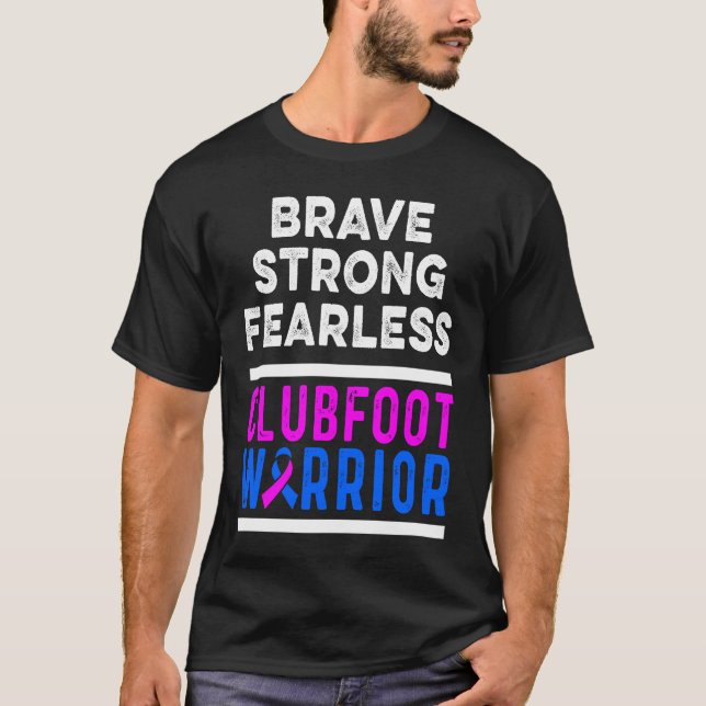 Camiseta Clubfoot Awareness Warrior Brave CTEV TEV Survivor (Frente)