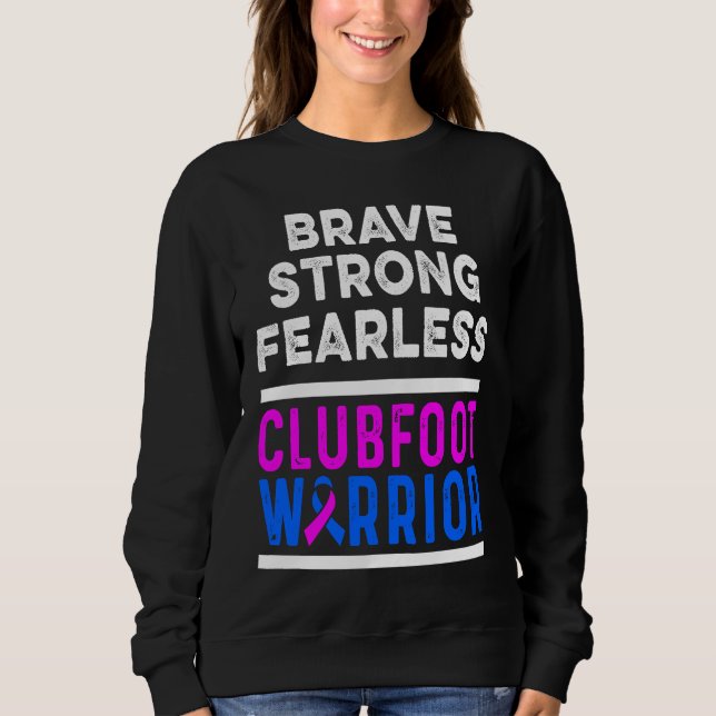 Camiseta Clubfoot Awareness Warrior Brave CTEV TEV Survivor (Frente)