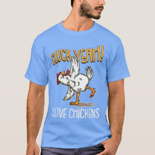 Camiseta Cluck Sim Adoro Galinhas Engraçado Fazenda de Coop