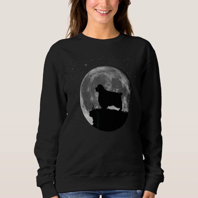 Camiseta Clumber Spaniel Dog Moon (Frente)