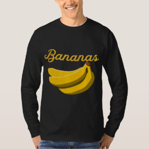 Camiseta Cluster Com Bananas Engraçadas Fruta Amarelo Delic