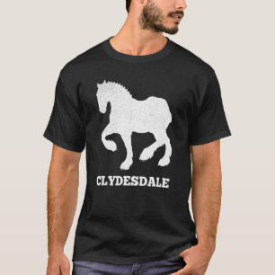 Camiseta Clydesdale  Piloto Clydesdale Pés Gigantes Cavalo 
