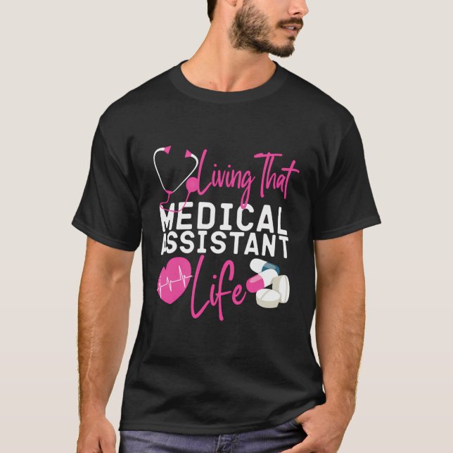 Camiseta Cma de Vida do Assistente Médico Certificado (Frente)