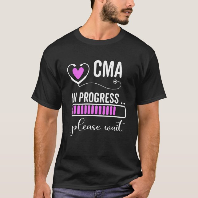 Camiseta Cma Em Curso Aguarde Por Favor Enfermeiro Cma Futu (Frente)
