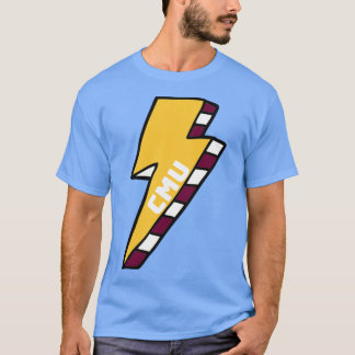 Camiseta CMU Central Michigan University Lightning Bolt Ove