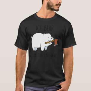 Camiseta CN Nós Bare Bears Urso De Gelo Vai Cuidar Dele
