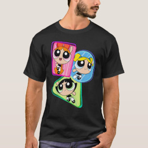 Camiseta CN, o Powerpuff Girls Trio Action Shot