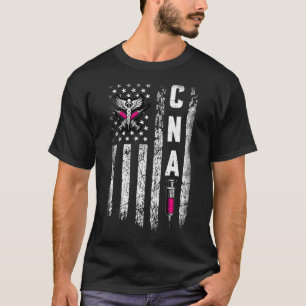 Camiseta Cna - Bandeira Americana 4 de julho Enfermeira Cer