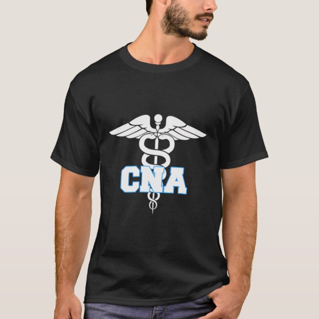 Camiseta Cna Caduceus Símbolo Médico Presentes (Frente)