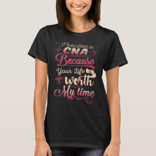 Camiseta CNA Enfermeira Bonita Para Você e Família