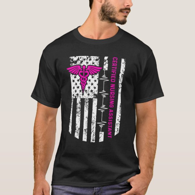 Camiseta CNA Inspira Assistente de Enfermagem Certificado (Frente)