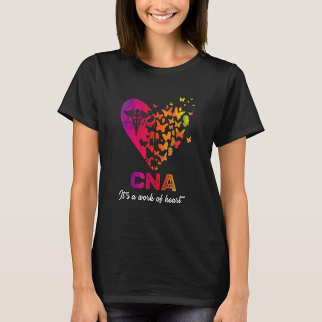 Camiseta CNA It's a work of heart Nurse  Certified Nurses A (Frente)